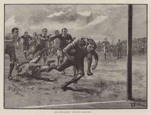 Rugby Union Football, dobře uloženo! Tvrdé linie! od William Barnes Wollen