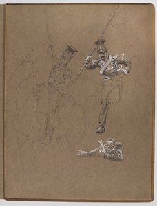 Studie k olejomalbě, ?Vlajka: Albuhera, 16. května 1811? od William Barnes Wollen