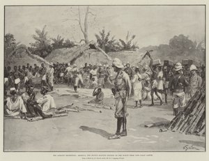 Expedice Ashanti, Akroful, druhá zastávka na pochodu z hradu Cape Coast od William Barnes Wollen