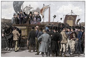 Chartistická demonstrace na Kennington Common, 1848, 1900 od William Barnes Wollen