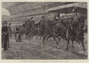 Vojenský turnaj v Royal Agricultural Hall, Royal Horse Artillery cval od William Barnes Wollen