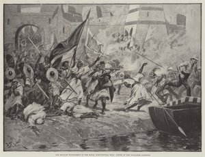 Vojenský turnaj v Royal Agricultural Hall, Sortie of the Soudanese Garrison od William Barnes Wollen