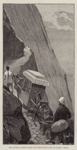 Ruská těžká pošta na horském průsmyku v severní Číně od William Barnes Wollen