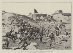 Soudan Advance, 11. Soudanec útočící na Derviše v boji u Abu Hamed