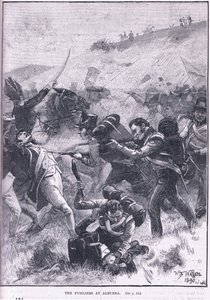 Střelci v Albueře od William Barnes Wollen