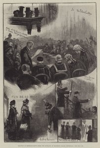Volba zástupců Peers pro Skotsko, v Holyrood Palace, Edinburgh od William Bazett Murray
