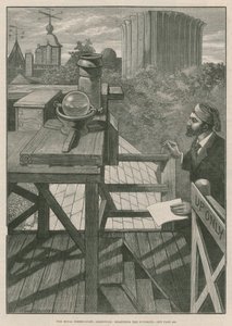 Královská observatoř, Greenwich; Měření slunečního svitu (rytí) od William Bazett Murray