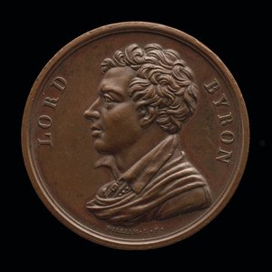 Lord Byron, 1788-1824, Básník [avers], 1824. od William Binfield