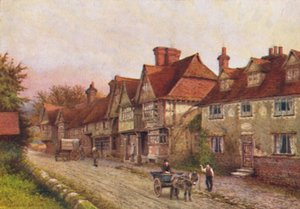Chiddingstone z rohu hřbitova, 1907