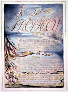 "A Prophecy", deska 3 z "America, a Prophecy" od William Blake