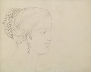 Vizionářská hlava, pro Varleyho (tužka) od William Blake