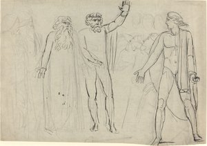 "A Saul řekl Davidovi: Jdi a Hospodin s tebou" [recto] od William Blake