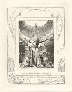 A můj služebník Job se za tebe bude modlit, 1825 od William Blake
