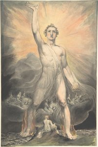 Anděl Zjevení (Kniha Zjevení, kapitola 10) od William Blake