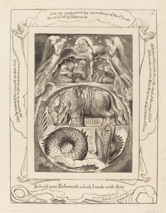 Behemoth a Leviatan od William Blake