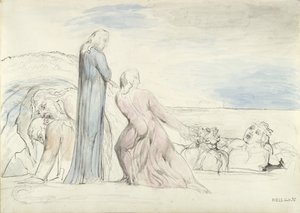 Dante chytil zrádce Boccu za vlasy, ilustrace k 