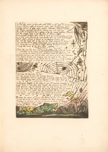 Evropa. Proroctví, talíř 14 a mraky a ohně. . . . (Bentley 15) od William Blake