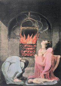 Evropa a proroctví; hladomor, 1794 (reliéfní lept, rytina, wc) od William Blake