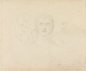 Pět vizionářských hlav žen od William Blake