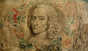 Voltairen Francois Marie Arouet, n. 1800 (tempera kankaalle) od William Blake
