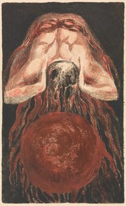 První kniha Urizena, deska 16 (Bentley 17) od William Blake