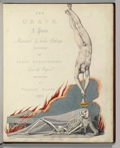 Frontispis z "The Grave" od Roberta Blaira, vyrytý Louis Schiavonetti od William Blake