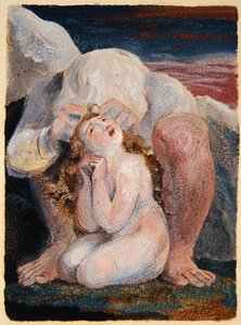 Frontispis ke „Knize Ahania“ od William Blake