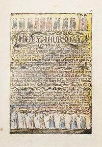 Zelený čtvrtek, 1789 od William Blake