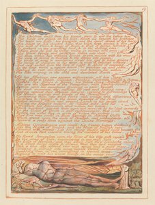 Jeruzalém, talíř 19, Jeho děti mu vyletěly z prsou ... od William Blake