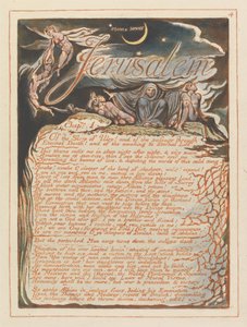 Jeruzalém, talíř 4, Jeruzalém, kap. 1 .... od William Blake