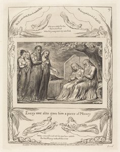 Job Accepting Charity od William Blake