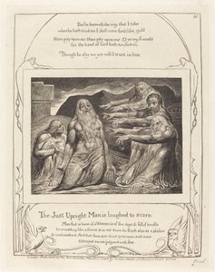 Job pokárán svými přáteli od William Blake