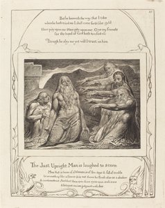 Job pokárán svými přáteli, 1825. od William Blake