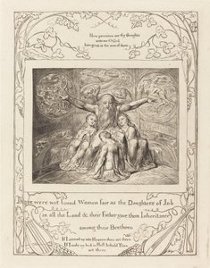Job a jeho dcery od William Blake