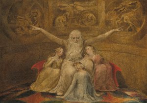 Job a jeho dcery, 17991800. od William Blake