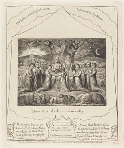 Job a jeho rodina od William Blake