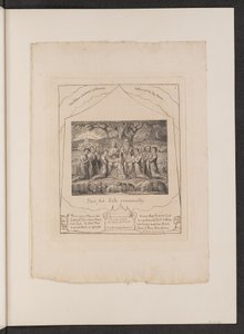 Job a jeho rodina, 1825. od William Blake