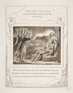 Jobs Utěšitelé, z ilustrací Knihy Job, 1825-26. od William Blake