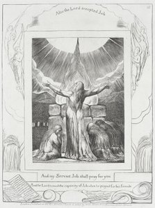 Jóbova modlitba vyslyšena od William Blake