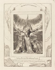 Jobova oběť od William Blake