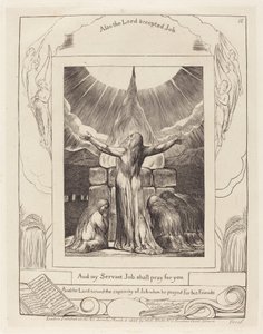 Jobova oběť, 1825. od William Blake