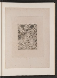 Jobovi synové a dcery přemoženi Satanem, 1825. od William Blake
