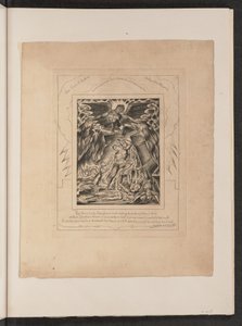 Jobovi synové a dcery přemoženi Satanem, 1825. od William Blake