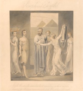 Josefa a Potifarova žena od William Blake