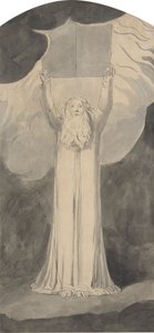 Mojžíš přijímá zákon od William Blake