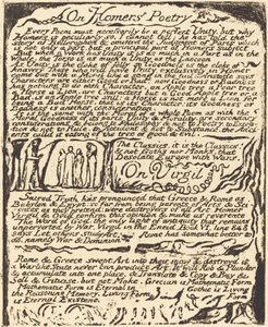O Homérově poezii a O Vergiliovi, 1822. od William Blake
