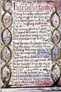 S.124-1950.pt3 Úvod: deska 3 z Songs of Innocence and of Experience (kopie R) c.1802-08 (lept, inkoust a akvarel) od William Blake