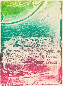Restrike z fragmentu zrušené desky pro A Prophecy, 1793. od William Blake