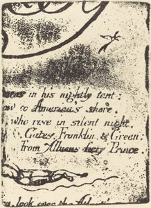 Restrike z fragmentu zrušené desky pro A Prophecy, 1793. od William Blake