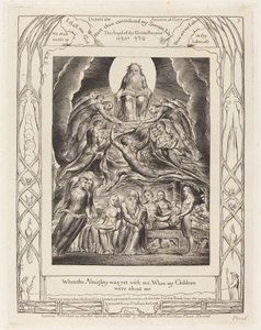 Satan před Božím trůnem od William Blake